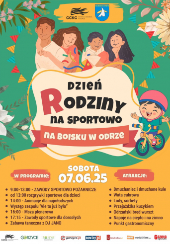 Dzień rodziny na sportowo na boisku w odrze