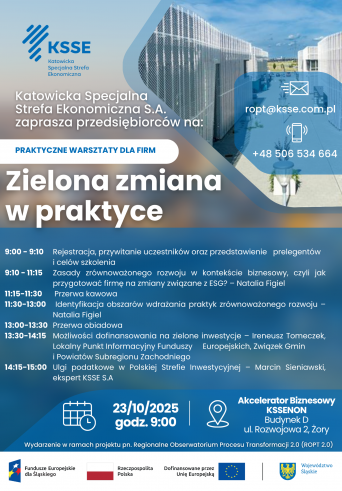 „Zielona zmiana w praktyce - zrównoważony rozwój w działalności firmy"