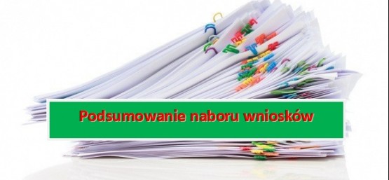 Podsumowanie naboru wniosków