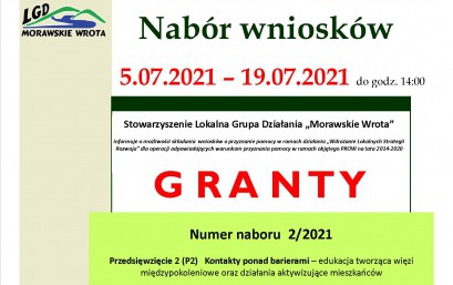 Ogłoszenie konkursu - Granty 2/2021